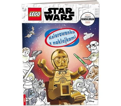 Książka dla dzieci LEGO® Star Wars™. Kolorowanka z Naklejkami Ameet (NA 6303)