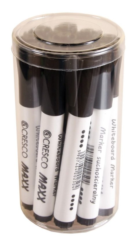 Marker suchościeralny wkład czarny okrągła końcówka Cresco (212061)