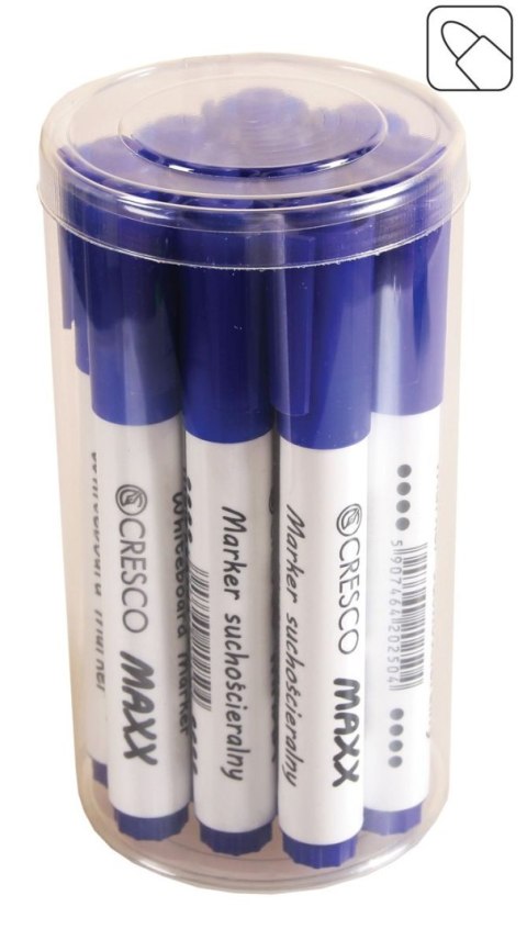 Marker suchościeralny wkład czarny okrągła końcówka Cresco (212061)