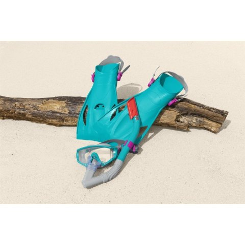 Maska pływacka Zestaw Do Nurkowania Maska, Rurka, Płetwy Czarny Best Way (17038)