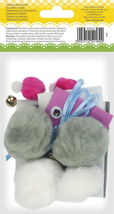 Ozdoba wielkanocna Craft-Fun Series króliczek Titanum (E39)