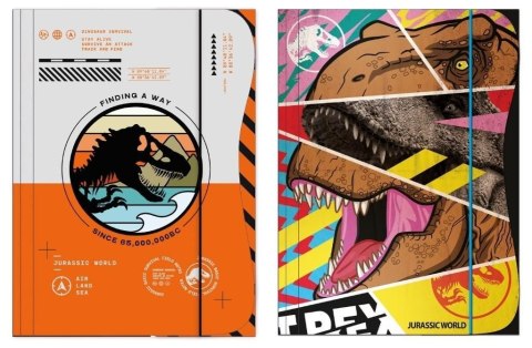 Teczka kartonowa na gumkę Jurassic park A4 mix Beniamin (0200)