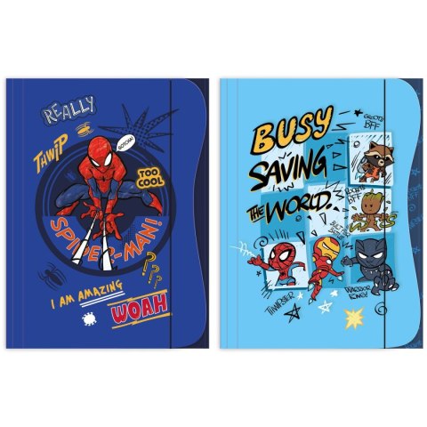Teczka kartonowa na gumkę Spider man A4 mix Beniamin (1009)