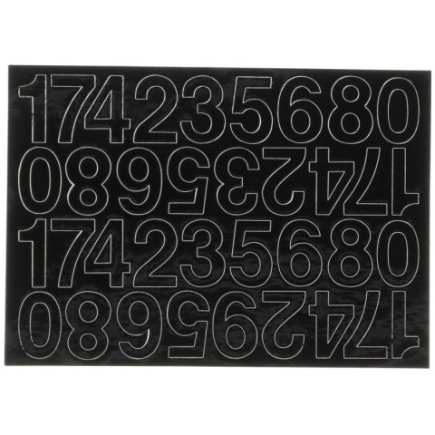 Cyfry samoprzylepne czarne Farro