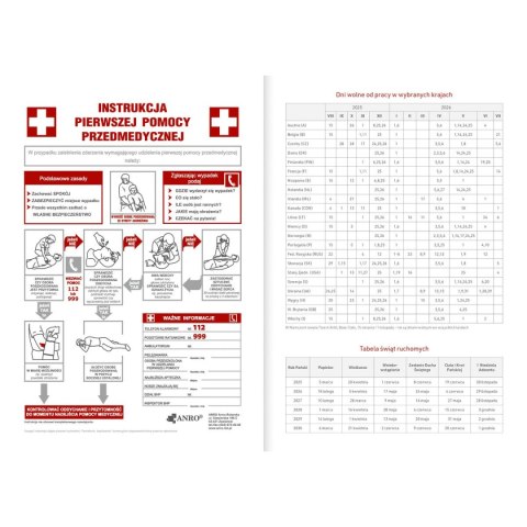 Kalendarz biurkowy GRANATOWY VIVELLA A5 A5 Wydawnictwo Wokół Nas (A5TO65B-)