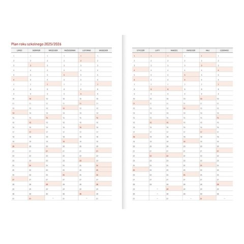 Kalendarz biurkowy GRANATOWY VIVELLA A5 A5 Wydawnictwo Wokół Nas (A5TO65B-)