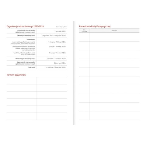 Kalendarz biurkowy GRANATOWY VIVELLA A5 A5 Wydawnictwo Wokół Nas (A5TO65B-)