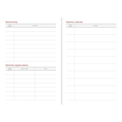 Kalendarz biurkowy GRANATOWY VIVELLA A5 A5 Wydawnictwo Wokół Nas (A5TO65B-)