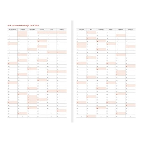Kalendarz nauczyciela książkowy (terminarz) Vivella seledyn A5 Wydawnictwo Wokół Nas (A5TA071B)
