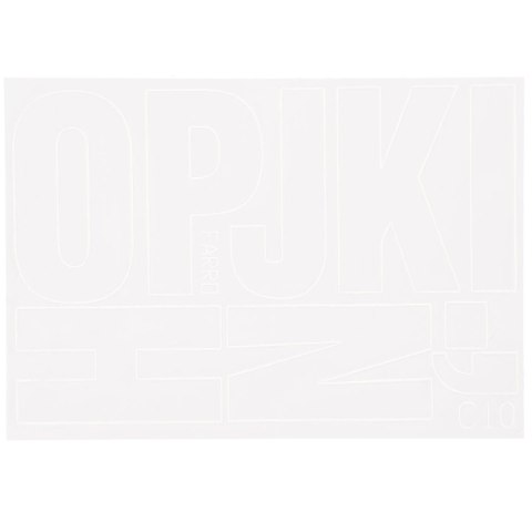 Litery samoprzylepne biały Farro