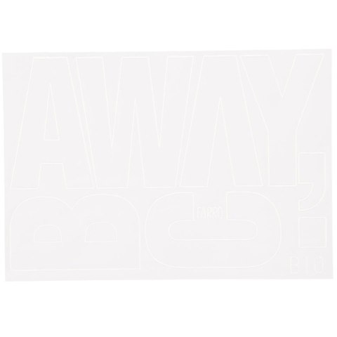 Litery samoprzylepne biały Farro