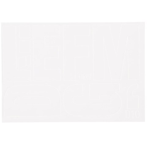 Litery samoprzylepne biały Farro