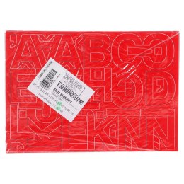 Litery samoprzylepne czerwony Farro