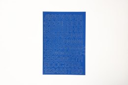 Litery samoprzylepne niebieski Farro