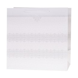 Torba prezentowa torebka lux brok Biała horyzont Kwadrat [mm:] 370x370x 200 Rozette (5907354051090)