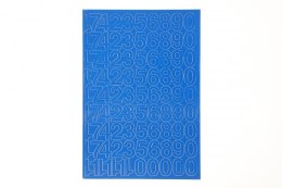 Cyfry samoprzylepne 25 mm niebieskie Farro