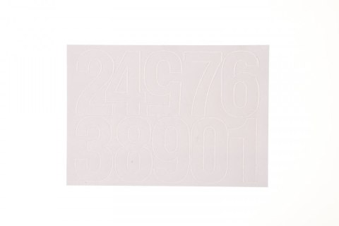 Cyfry samoprzylepne białe Farro