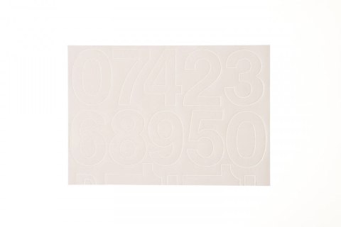 Cyfry samoprzylepne białe Farro