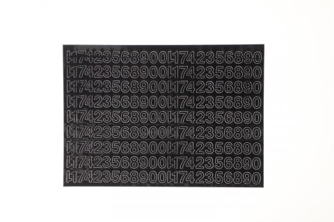 Cyfry samoprzylepne czarne Farro