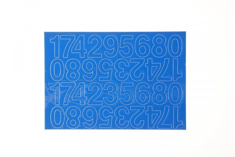 Cyfry samoprzylepne niebieskie Farro