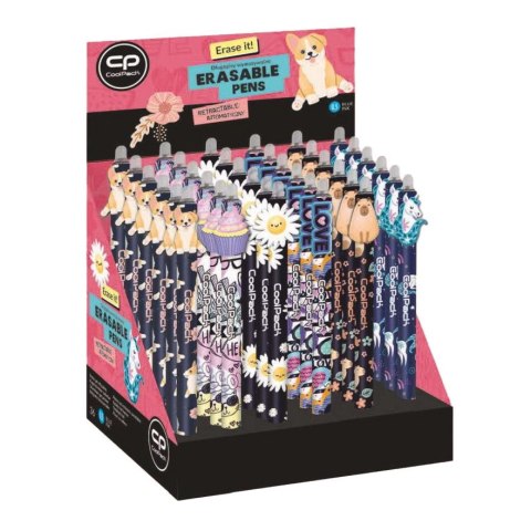 Długopis standardowy Girl wymazywalny wkład niebieski 0,5mm Patio (95345CP)