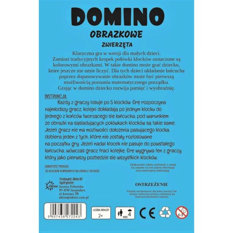 Gra logiczna owoce Zwierzęta Domino Abino