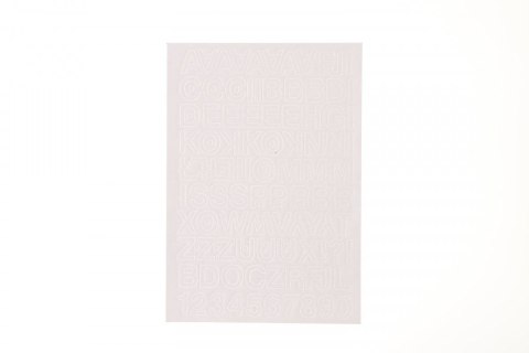 Litery samoprzylepne biały Farro