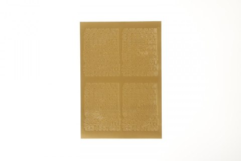 Litery samoprzylepne złota Farro