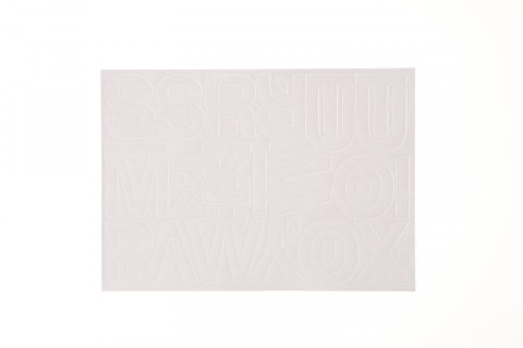 Litery samoprzylepne biały