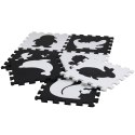 Mata dla malucha Puzzle Mata Kontrastowa Edukacyjna Pianka EVA Czarno-Białe 19 ele. Lean (17481)