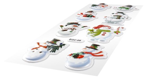 Naklejki świąteczne Craft-Fun Series Boże Narodzenie Bałwanki Titanum (EGC-08)