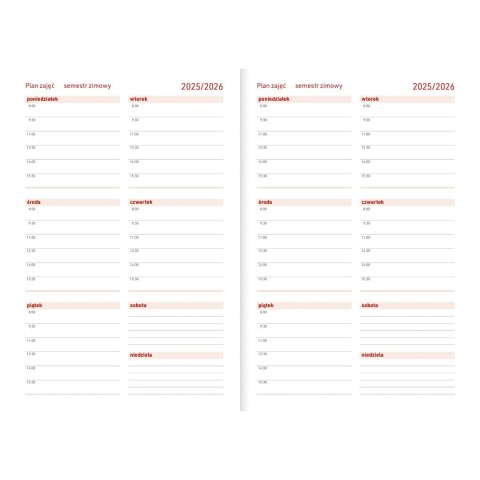 Kalendarz nauczyciela książkowy (terminarz) EKO bezbarwny A5 Wydawnictwo Wokół Nas (A5TA072B)