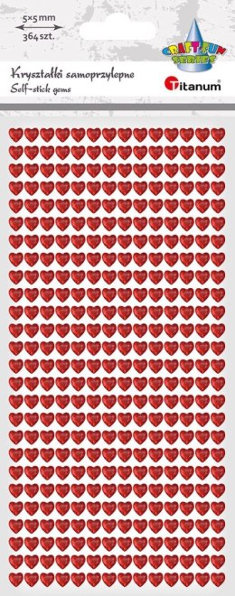 Kryształki Craft-Fun Series serca czerwone Titanum (24BR0201-158)