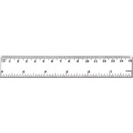 Linijka plastikowa 15cm Tetis (BL002-A)