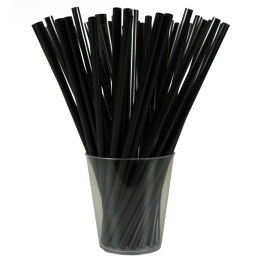 Słomka wielorazowe - proste czarne 20 szt Arpex (KS1960)