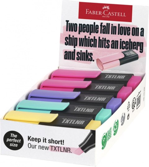 Zakreślacz minidisplay 10 szt pastelowe Faber Castell (154212 FC)