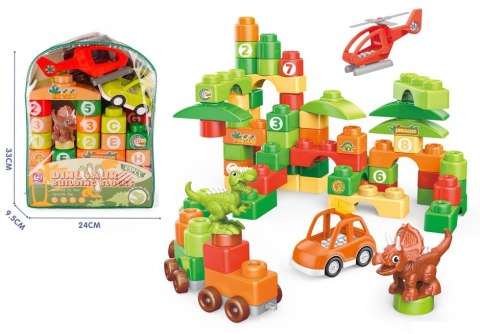 Klocki konstrukcyjne dino 49 el. Lean (23504)