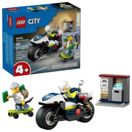 Klocki konstrukcyjne City Pościg na motocyklu policyjnym Lego (60455)