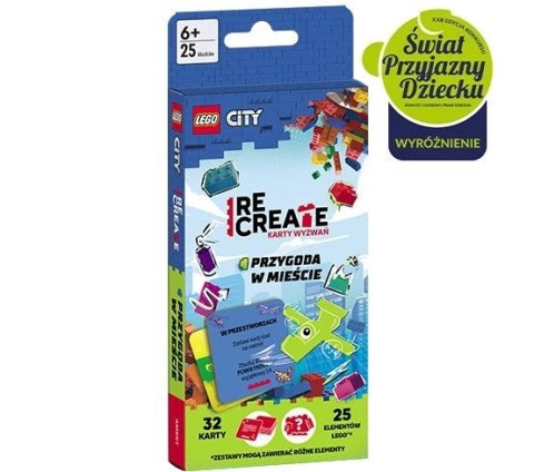 Książeczka edukacyjna LEGO® City. Recreate. Karty Wyzwań. Przygoda w mieście Ameet (ACP 6001)