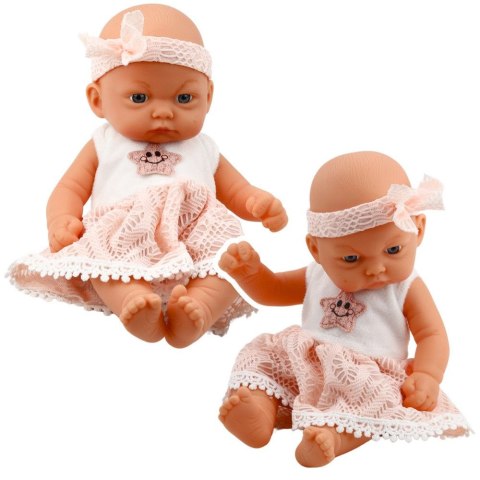 Lalka Bobas Różowa Sukienka Z Koronką i Gwiazdką Opaska [mm:] 240 Lean (24448)