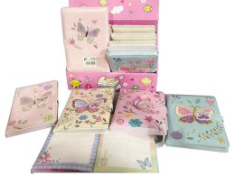 Notes (notatnik) z motylem, z kolorowymi kartkami, z planerem A5 krata [mm:] 190x130 Adar (620292)