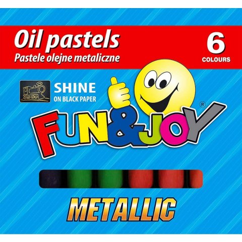 Pastele olejne metaliczne 6 kol. Fun&Joy (FJ-POM6)