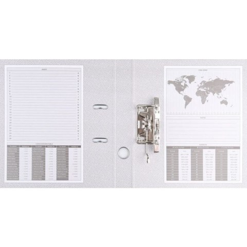 Segregator dźwigniowy z szyną A4 75mm czerwony Basic (21024221-04)