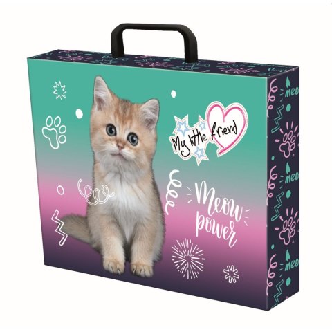 Teczka kartonowa na zatrzask My Little Friend Kitty Party A4 mix Unipap