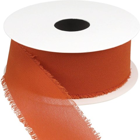Wstążka Craft-Fun Series szyfonowa strzępiona 40x10 [mm x m] miedziana Titanum (WJ40-10-020)