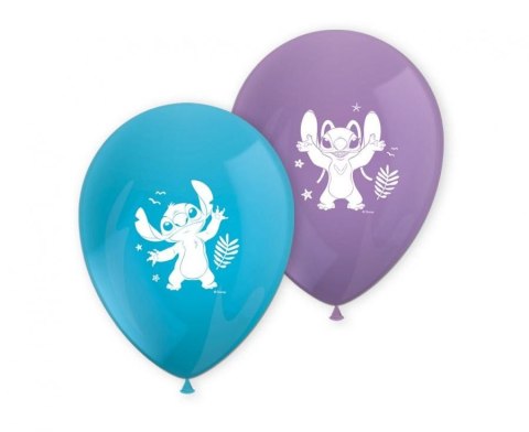 Balon gumowy Stitch & Angel Disney, 8 szt. mix 280mm 12cal Godan (96916)