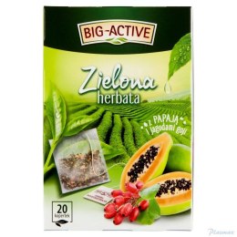 Herbata zielona papaja i jagody goji 20 saszetek Big Active