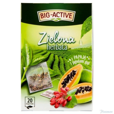 Herbata zielona papaja i jagody goji 20 saszetek Big Active