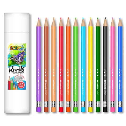 Kredki ołówkowe automatyczne w tubie 5906910831848 12 kol. Kolori (TT8878)