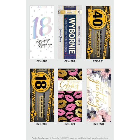 Słodycze czekoladowe Kukartka